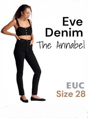 EVE Denim THE ANNABEL in Noir -Size 28